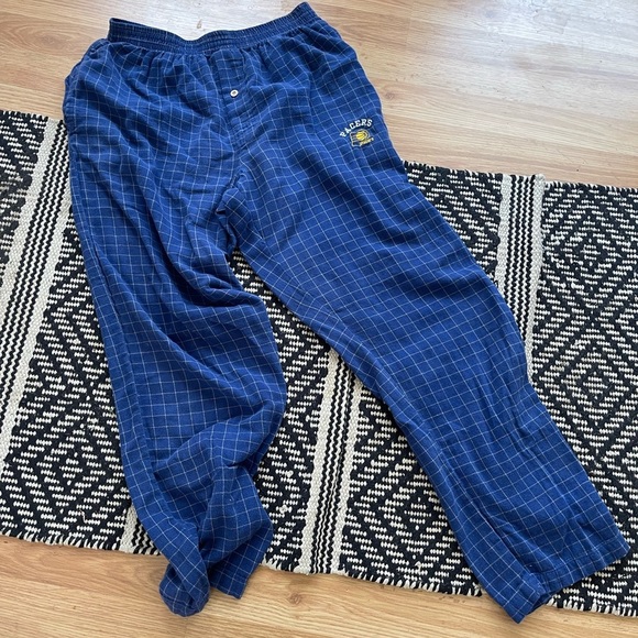 Blue Checkered unisex  pajama pants - Picture 1 of 3
